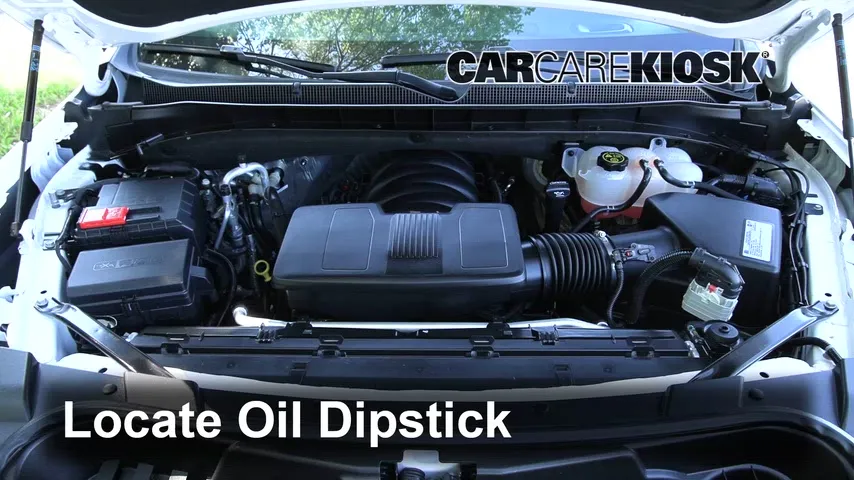 2021 Chevrolet Tahoe Z71 5.3L V8 Huile Vérifier le niveau de l'huile